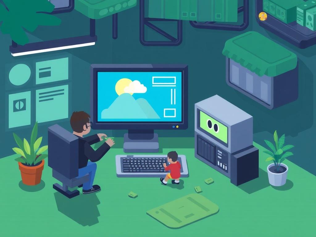 Computer game Domovyataфото